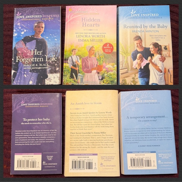 Harlequin Other - 3 Book Bundle: Love Inspired Romance Suspense : Christian Romance Novels Amish